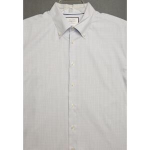 CHARLES‎ TYRWHITT Classic Fit Men's Shirt Long Sleeve Button-up Size 17.5/35"